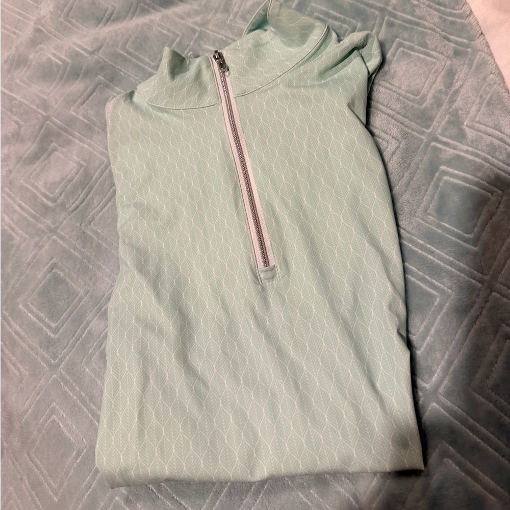 RJ Classics Light Green Quarter-Zip Pullover NWT